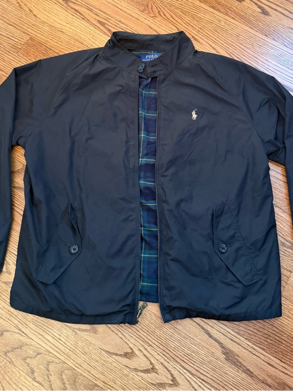 Polo by Ralph Lauren Black Lightweight Jacket with Embroidered Pony